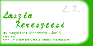 laszlo keresztesi business card